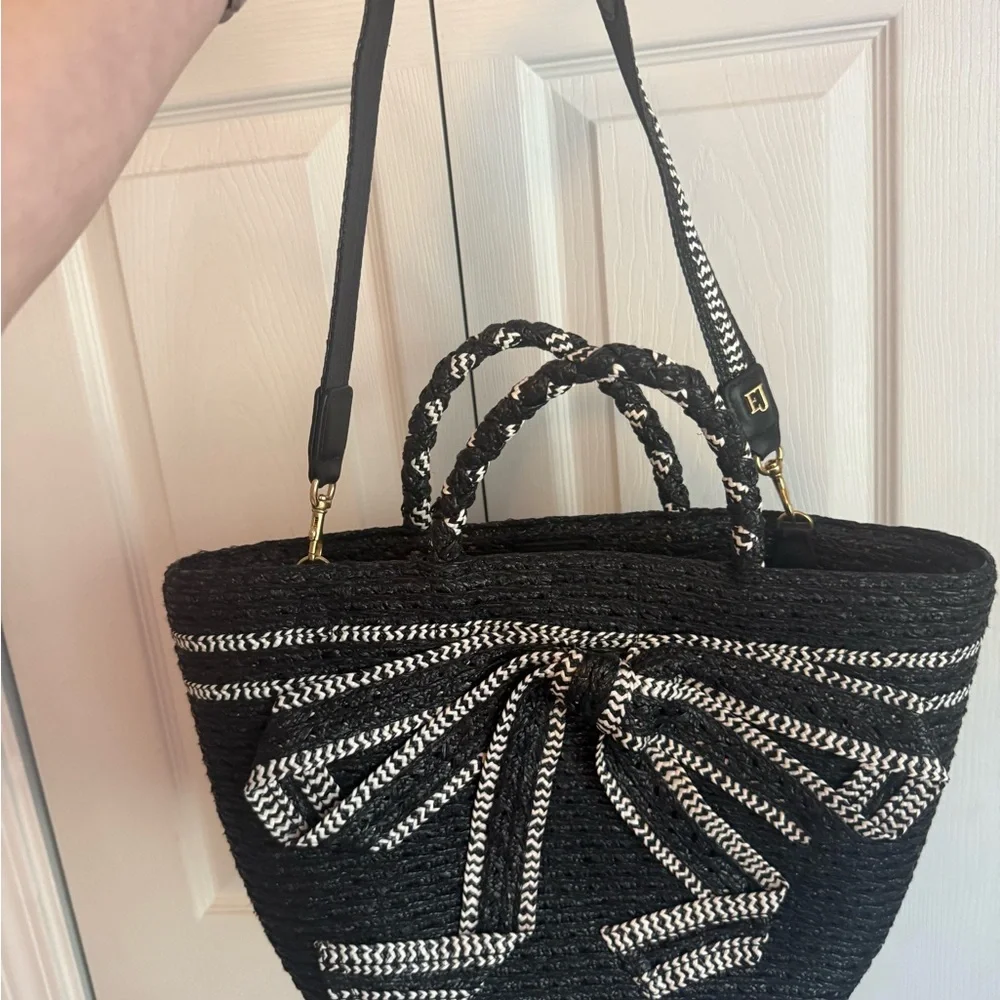 Eric Javits New York Bow Straw Tote